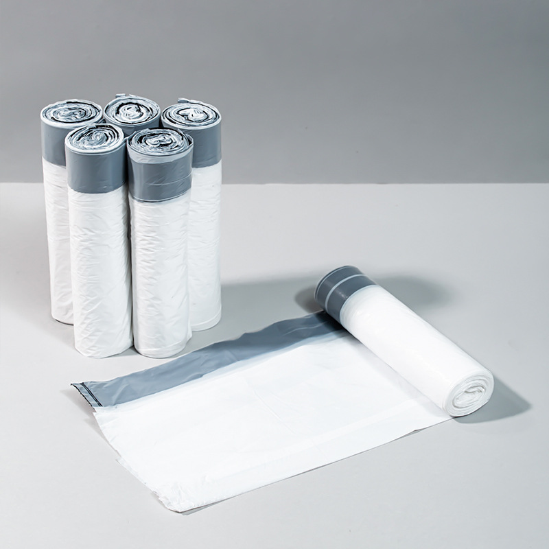 Thickened household garbage bags with drawstring, 45*50 drawstring bags, garbage bins, plastic bags, large sizes available for delivery Application Scenario