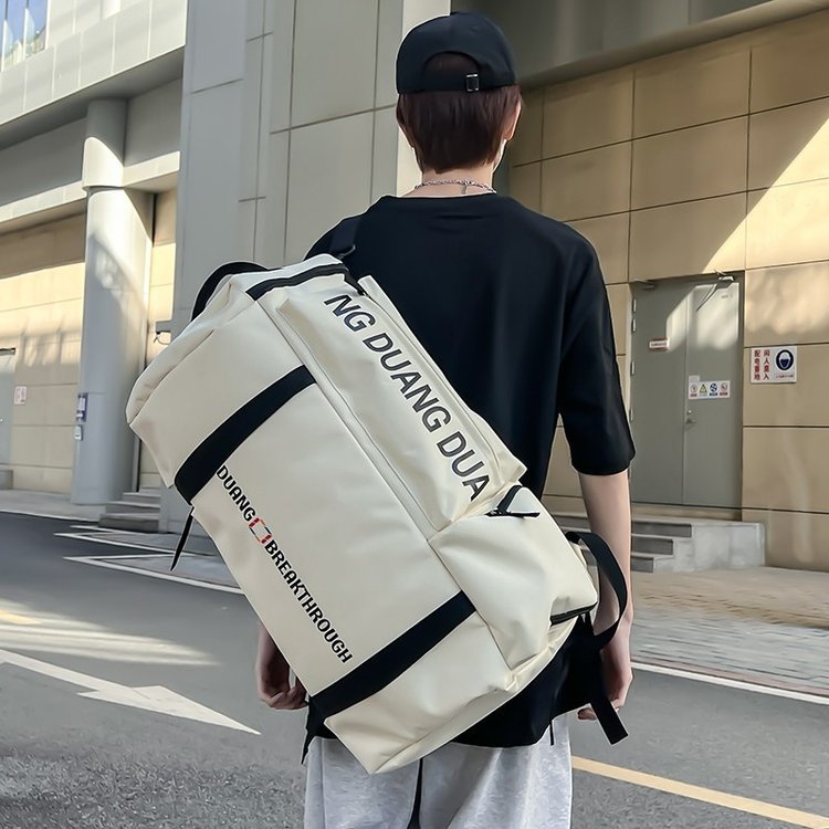 Men's large-capacity multi-functional backpack with dry and wet separation, travel luggage backpack full image