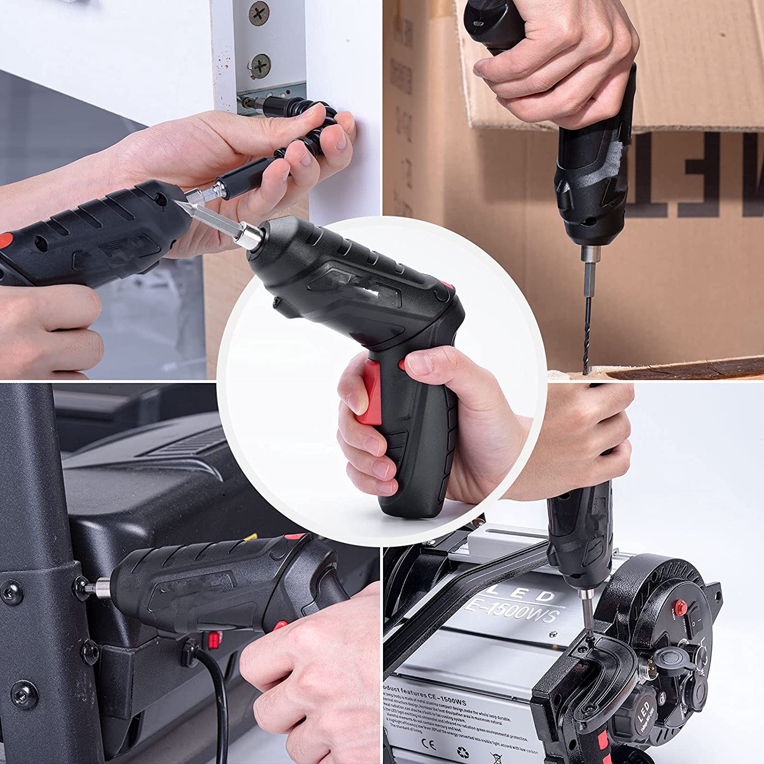 Nanrui electric screwdriver, small and mini rechargeable household screwdriver, high-torque precision electric screwdriver tool set Item Picture