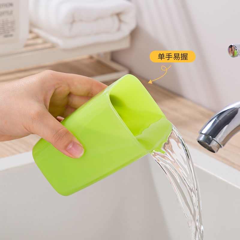 【CL】25Q4#6119 Mengfen Square Water Cup (320ml) Red + Green + Blue + Purple Mixed details Picture