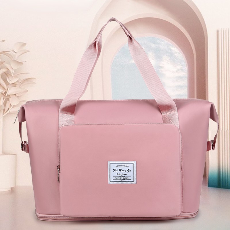 Folding travel bags, large-capacity dry-wet separation sports bags, yoga fitness bags, short-distance travel lightweight luggage bags full image