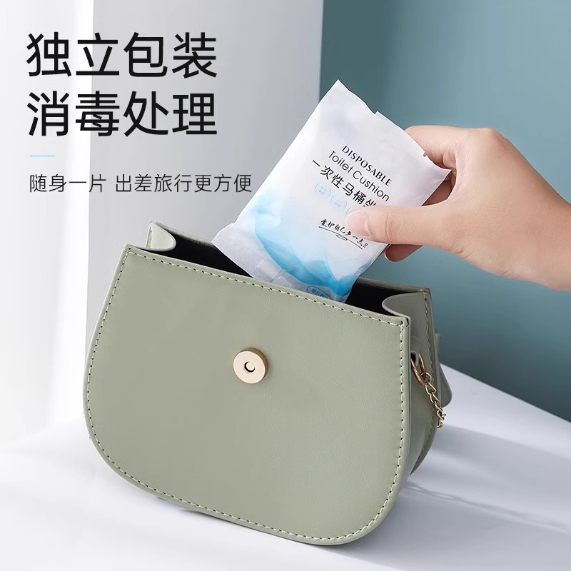 Disposable toilet seat without adhesive removal Specification image