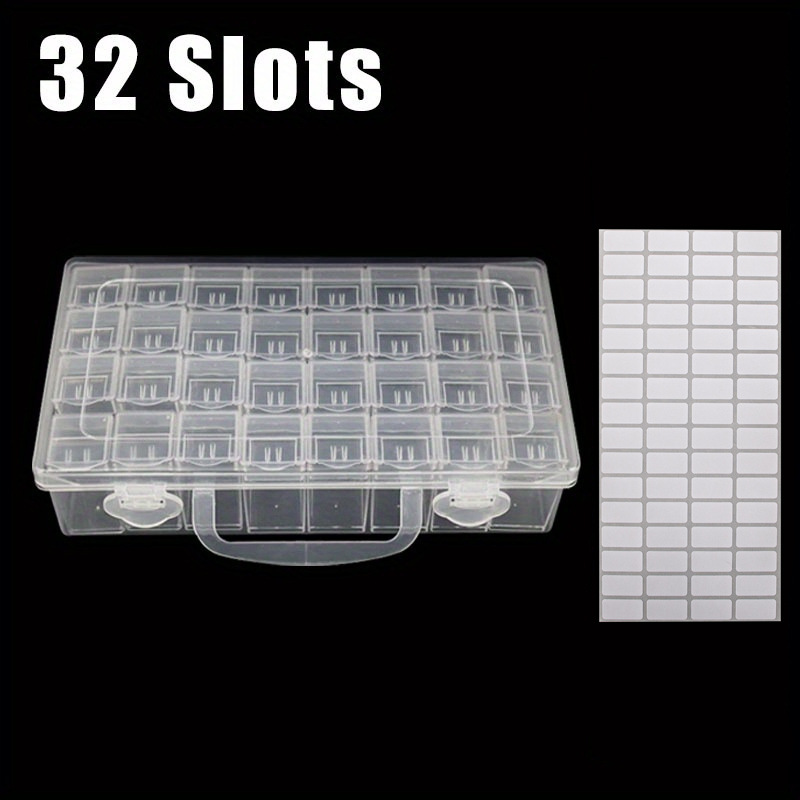 64-compartment special tool dust-proof storage box, rice bead storage box, handcrafted diamond painting tool accessories, plastic box undefined