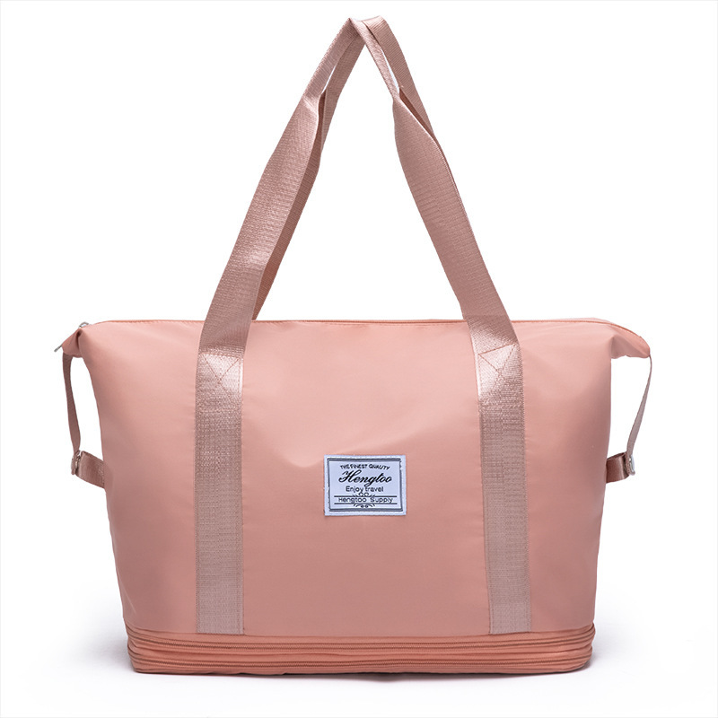Large-capacity portable short-distance travel sports bag, yoga swimming dry and wet separated double-layer expansion fitness bag Item Picture