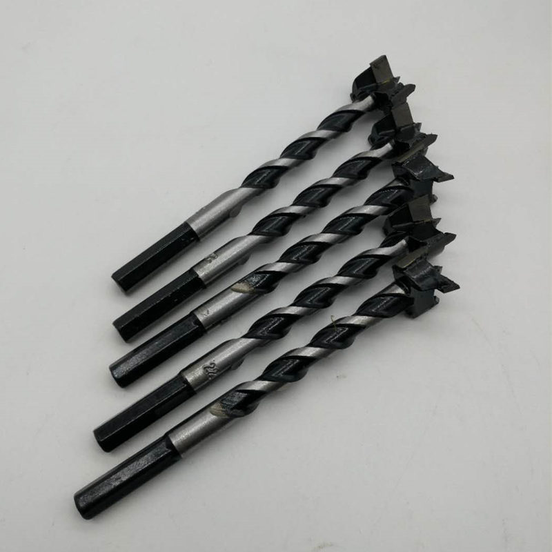 Hexagonal handle extended 18mm woodworking alloy hole opener, door lock cat's eye, high-speed steel plastic circular drilling bit