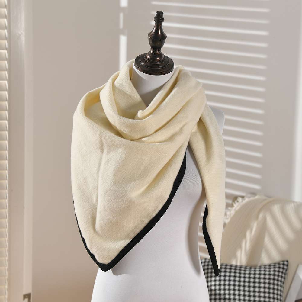 الشعور، الخريف جو تلك الحاشية الثلاثي شال । الرجعية الغطاء دافئا كبيرة شال الوشاح Specification image