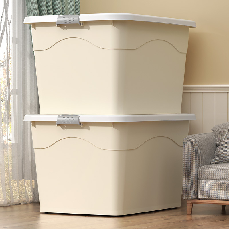 Plastic storage box, extra-large quilt storage box, toy storage box, clothes household organizing box Application Scenario