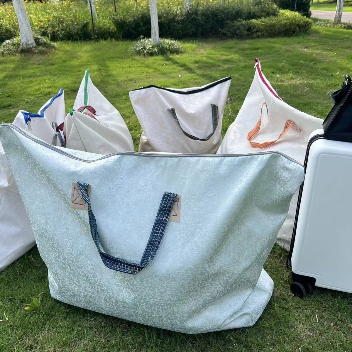 Quilt luggage storage bag, student-specific luggage bag, household back-to-school quilt bag, large capacity, waterproof and moisture-proof details Picture