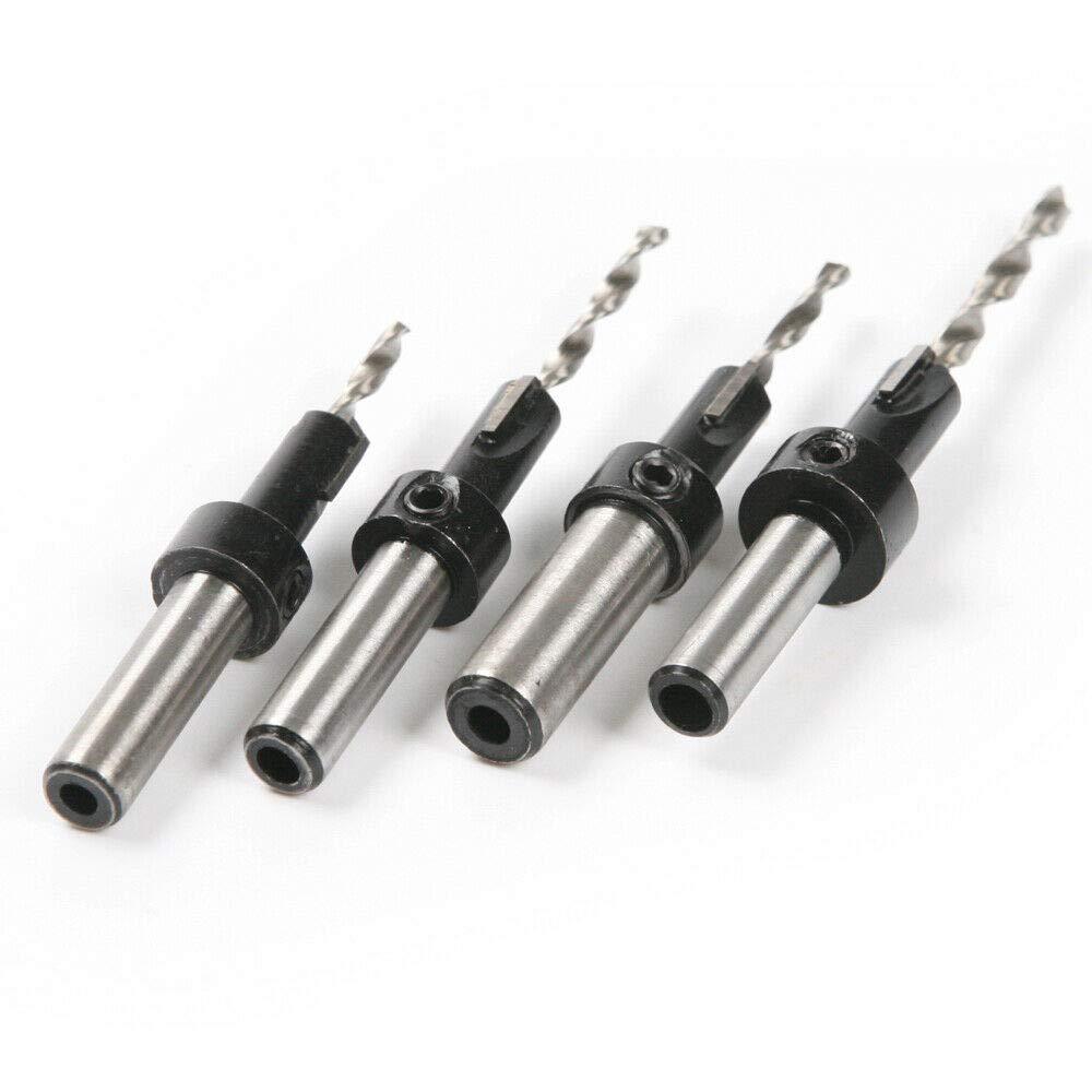 Anrui Tools Woodworking hole opener, countersunk head, countersunk drill bit, alloy salad drill, screw step drill, conical hole Item Picture