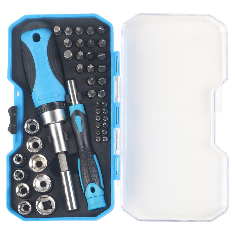Multi-functional screwdriver, flat-head cross hexagonal ratchet screwdriver, small screwdriver taper, screwdriver socket, screwdriver head set Item Picture