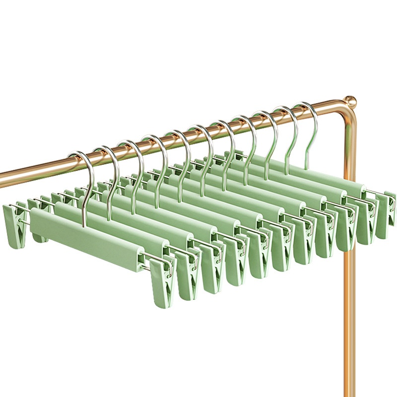 Nano trouser hanger, seamless trouser clip, a household trouser storage wonder, clothes hanger, seamless multi-functional drying, jk skirt clip, trouser hanger Item Picture
