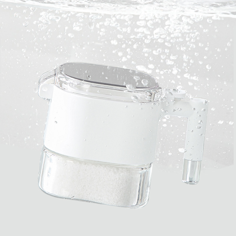 【CL】25Q4#6293 Fuchol One-Touch Lid-opening Glass Seasoning Jar (460ml) White/Khaki details Picture