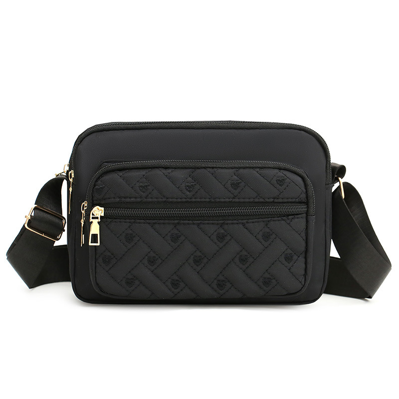 New cross-border women's bag, simple single-shoulder crossbody bag, convenient nylon fabric bag, wholesale from foreign trade women's bag manufacturer undefined
