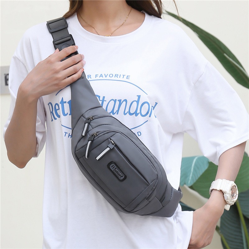 New multi-functional waist bags for men and women, casual outdoor sports mobile phone waist bags, large-capacity cash register and money collection waist bags wholesale Specification image