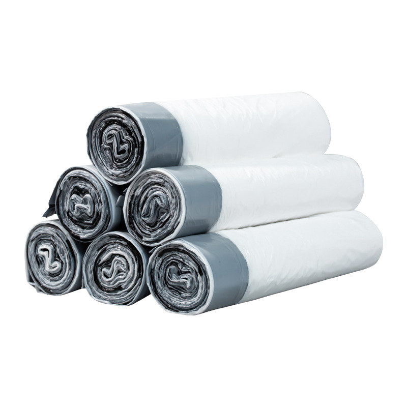 Thickened household garbage bags with drawstring, 45*50 drawstring bags, garbage bins, plastic bags, large sizes available for delivery Item Picture