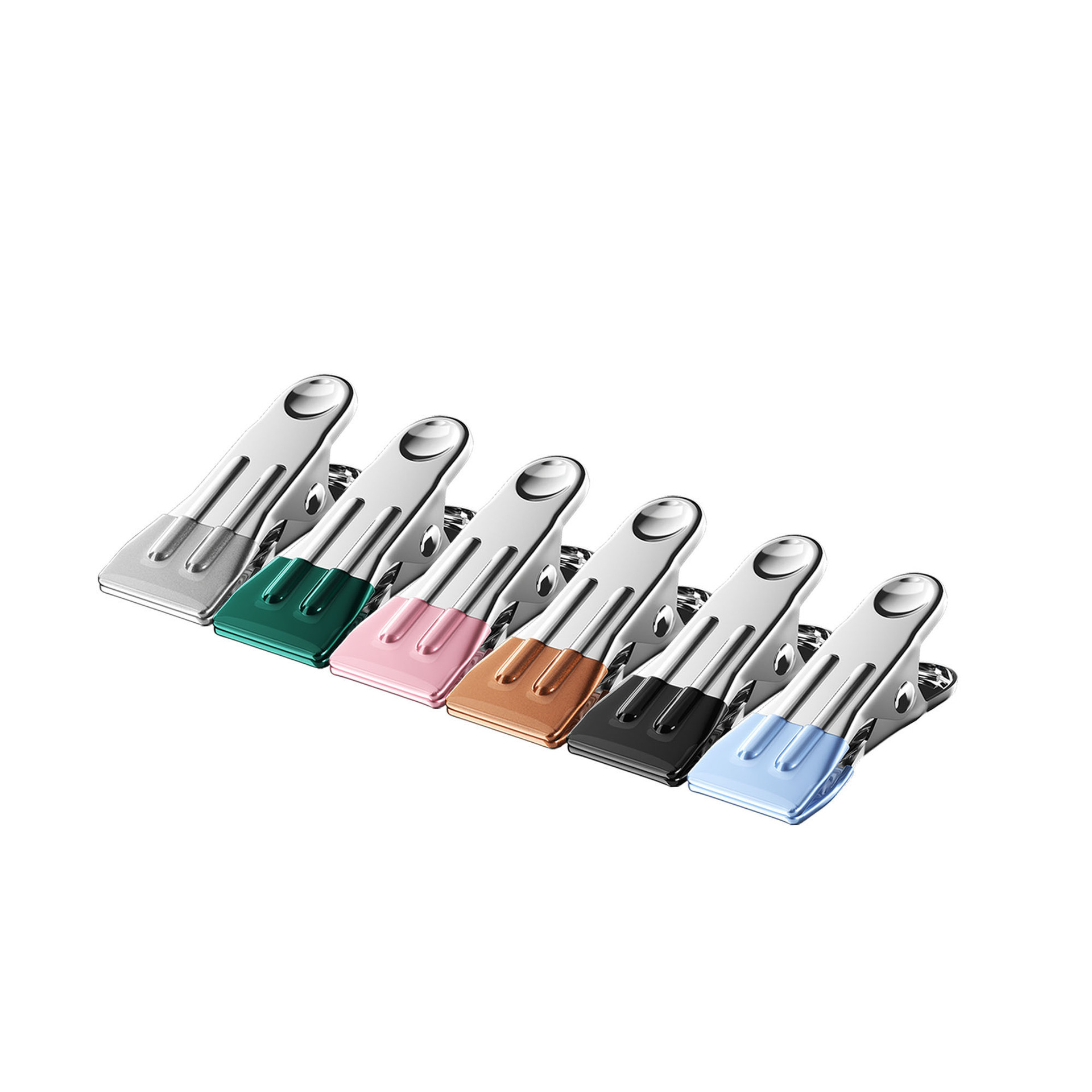 Traceless drying clips, stainless steel windproof clothes drying clips, household single hanger clothes drying clips Item Picture