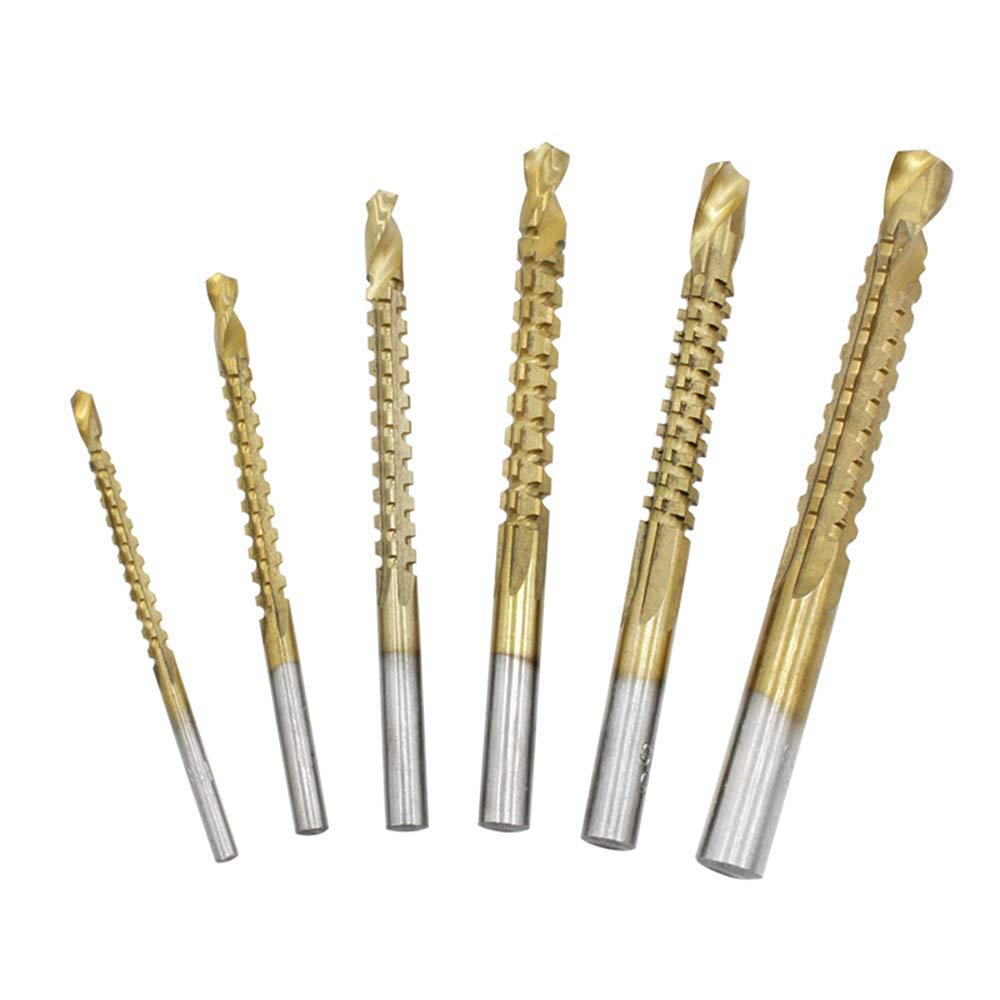 Twist drill bit set, multi-functional metal-specific rotary head woodworking electric drill bit, high-speed steel drilling, slotting, sawtooth Item Picture