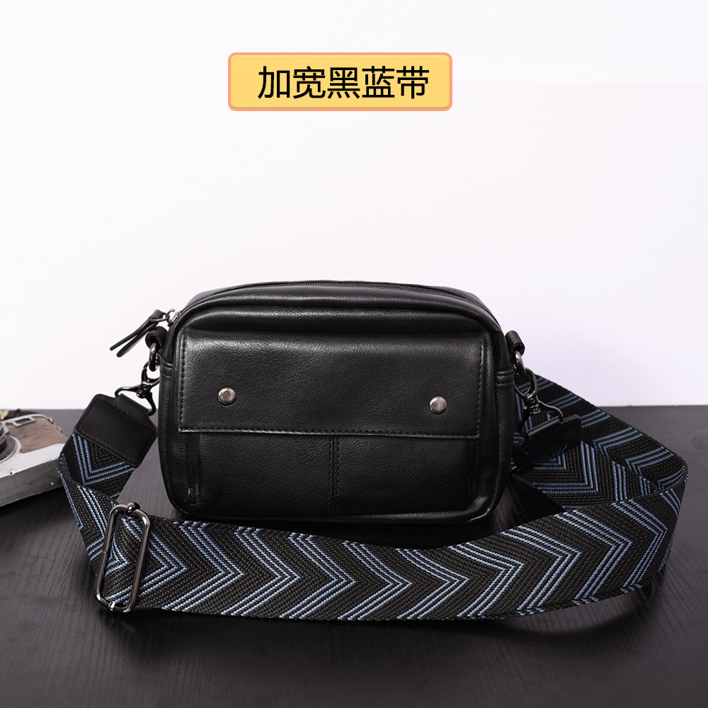 2024 New men's single-shoulder bag, a trendy leather sporty casual crossbody bag, a batch of Korean-style small crossbody bags for young people undefined