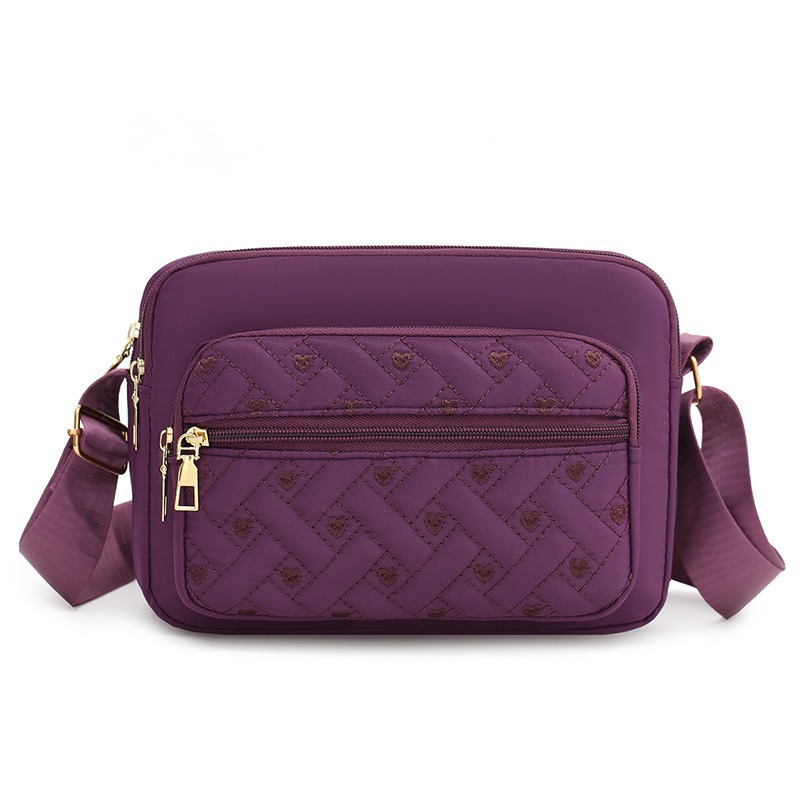 New cross-border women's bag, simple single-shoulder crossbody bag, convenient nylon fabric bag, wholesale from foreign trade women's bag manufacturer Item Picture