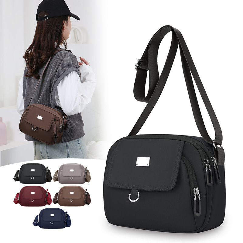 2025 New style bags: Middle-aged and elderly mothers' bags, Oxford cloth canvas bags, large-capacity single-shoulder bags, crossbody bags, women's bags details Picture