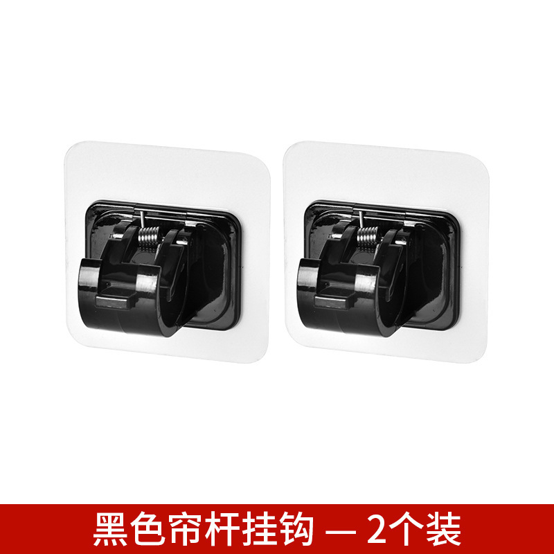 大号日式免打孔挂杆夹伸缩杆挂架窗帘杆罗马杆浴帘杆爪挂钩夹支架 undefined