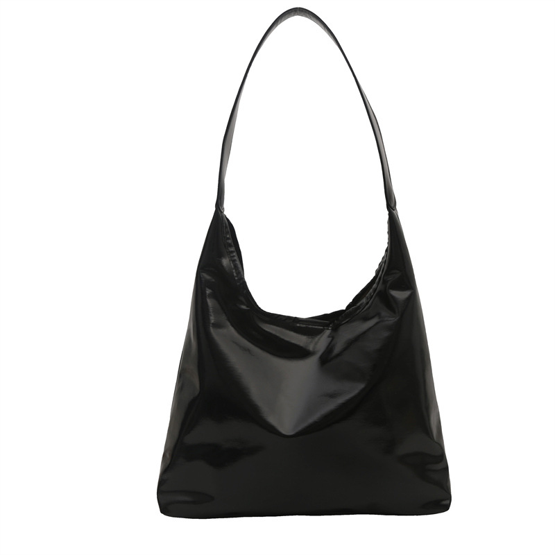 Shiny two-piece underarm women's bag 2024 Autumn new style, fashionable and simple, large-capacity and stylish single-shoulder tote bag undefined