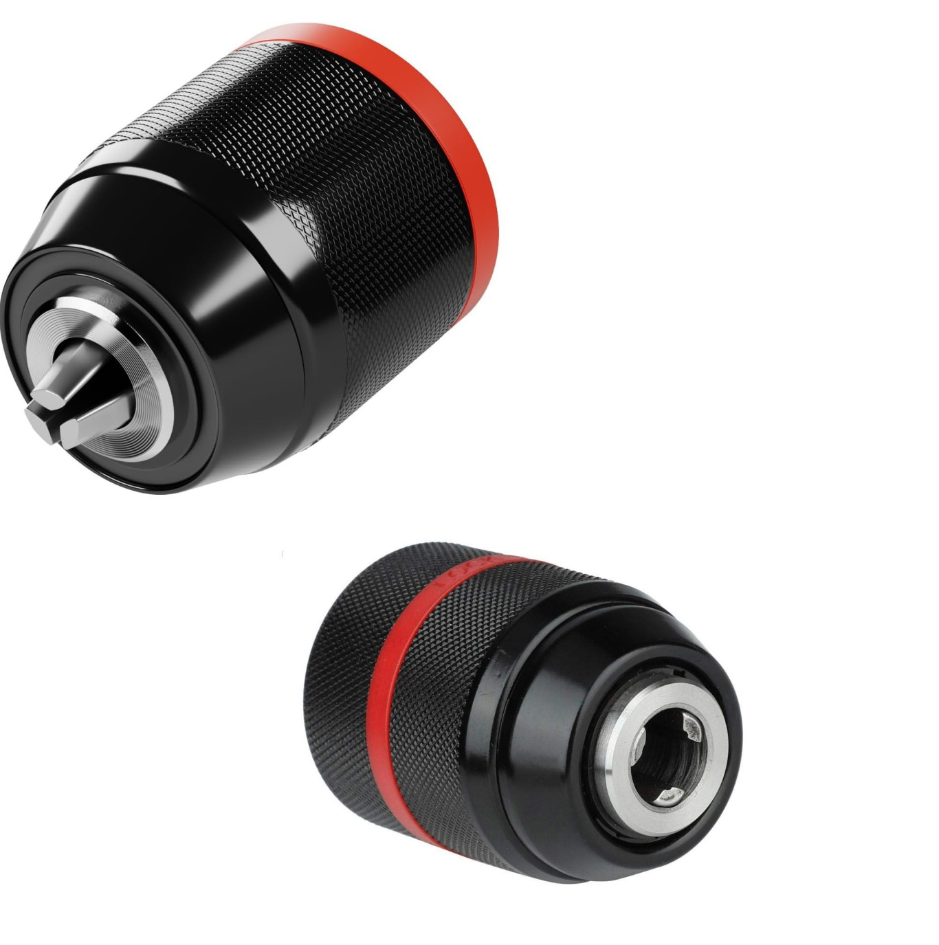 All-metal version 0.8-10mm hand-tightened self-locking chuck, hand-held electric drill thread chuck 3/8-24UNF accessory short sleeve Item Picture