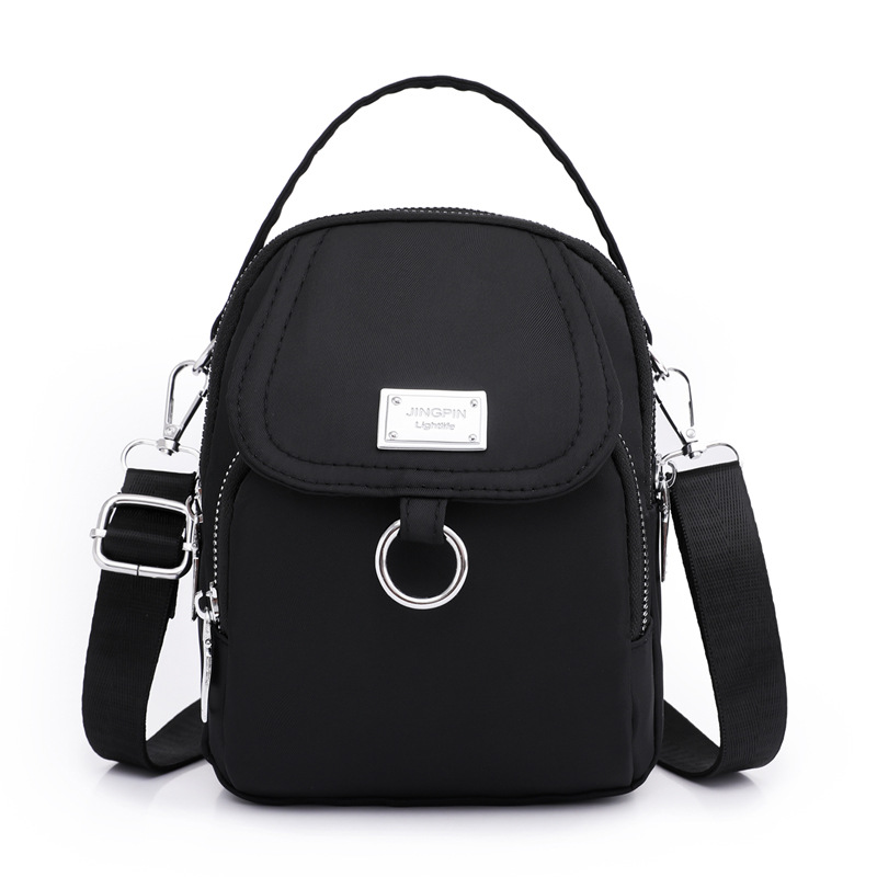 New casual and trendy candy-colored single-shoulder crossbody bag, Korean-style simple handbag, nylon versatile mobile phone small bag for women undefined