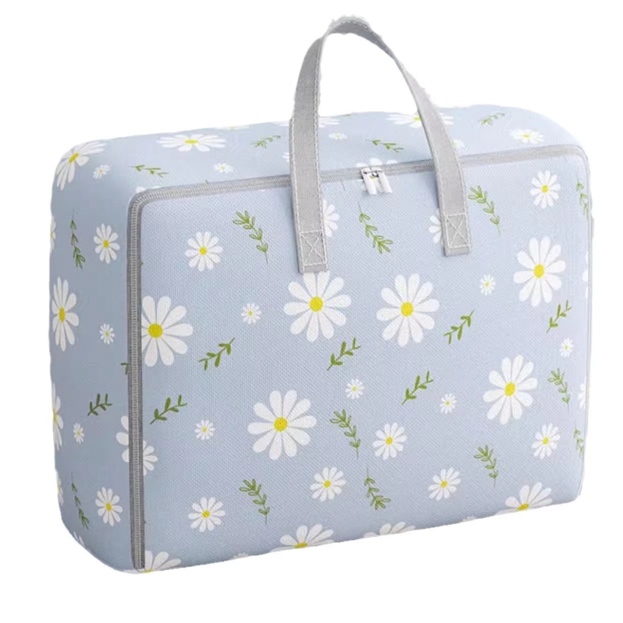 Daisy quilt storage bag, clothes, luggage, moving packing bag, large-capacity thickened waterproof and moisture-proof cotton quilt bag Item Picture