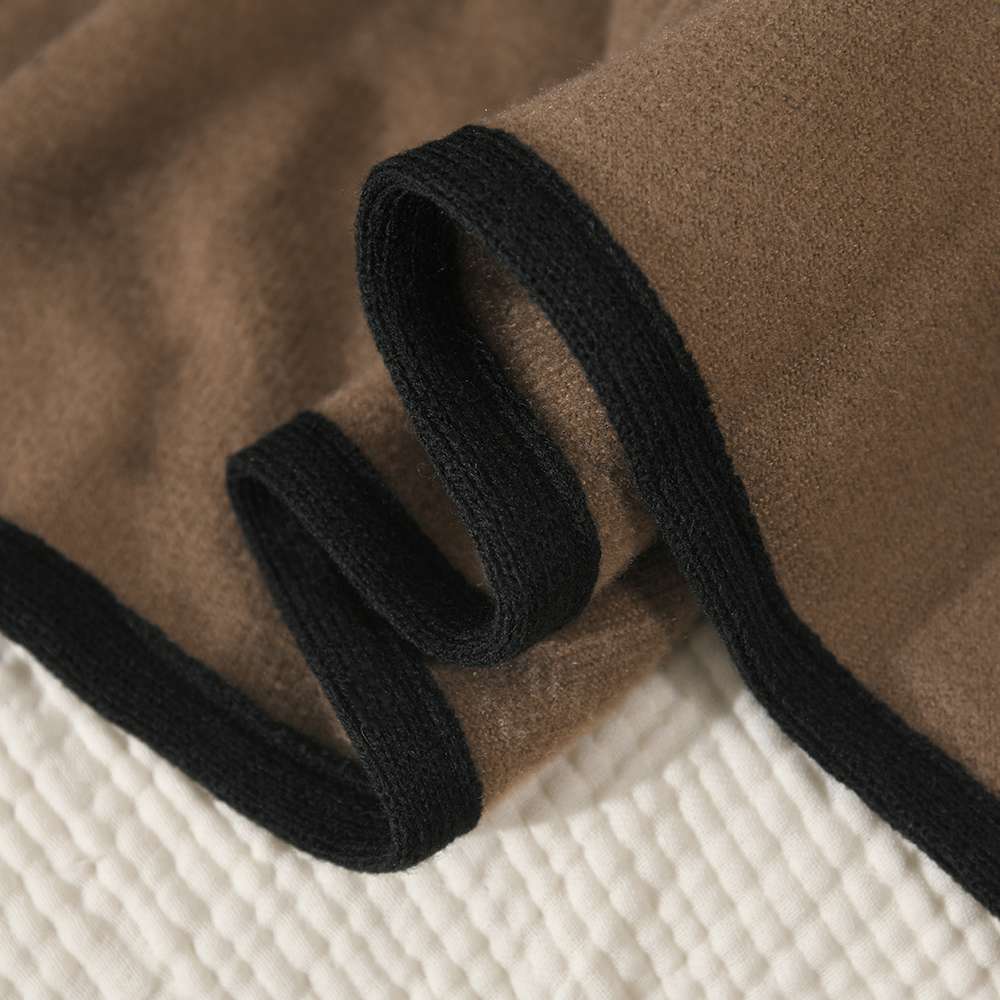الشعور، الخريف جو تلك الحاشية الثلاثي شال । الرجعية الغطاء دافئا كبيرة شال الوشاح detail image 4