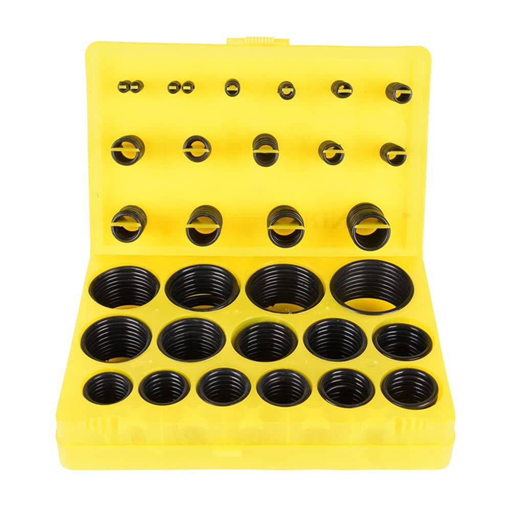 Red, yellow and blue nitrile rubber O-ring repair box, oil-resistant and high-temperature resistant rubber ring, auto repair household set Item Picture