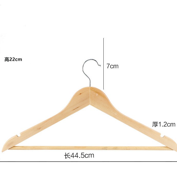 Rotating solid wood clothes hanger, home clothes hanging rack, anti-slip and traceless storage, special clothes drying rack for clothing stores and hotels Item Picture