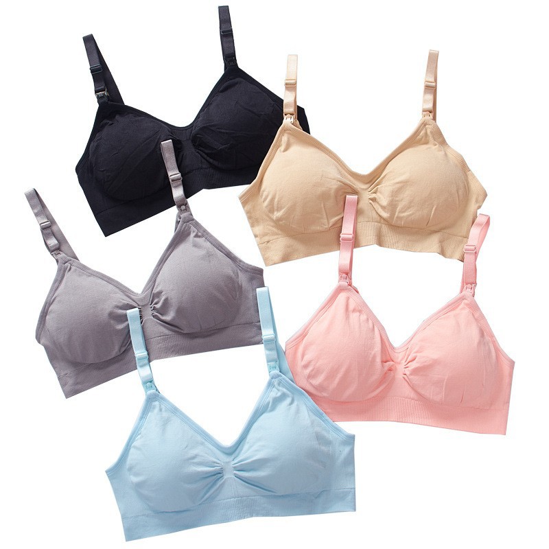 文胸/内衣/前开扣/哺乳内衣/哺乳文胸白底实物图