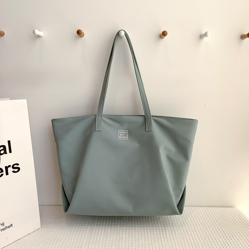 Korean style ins simple large-capacity Oxford cloth bag, class commuting bag, tote bag, canvas hand bag, shoulder bag, women's bag undefined