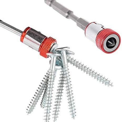 Universal 1/4 batch head magnetic ring, nozzle, magnetic ring, color metal screwdriver head, positioning and magnetizing device, magnetic ring steel sleeve Application Scenario