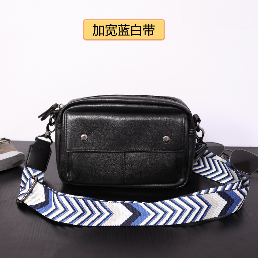 2024 New men's single-shoulder bag, a trendy leather sporty casual crossbody bag, a batch of Korean-style small crossbody bags for young people undefined