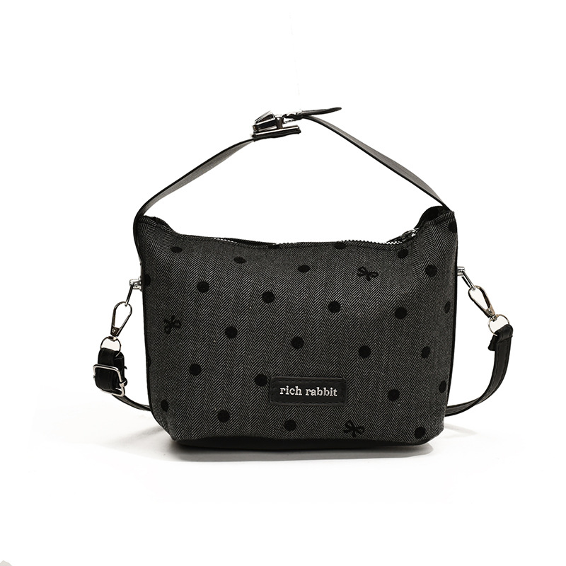 A trendy and versatile pea bag for women, a new Korean style fashionable color-blocking bow single-shoulder bag for commuting crossbody undefined
