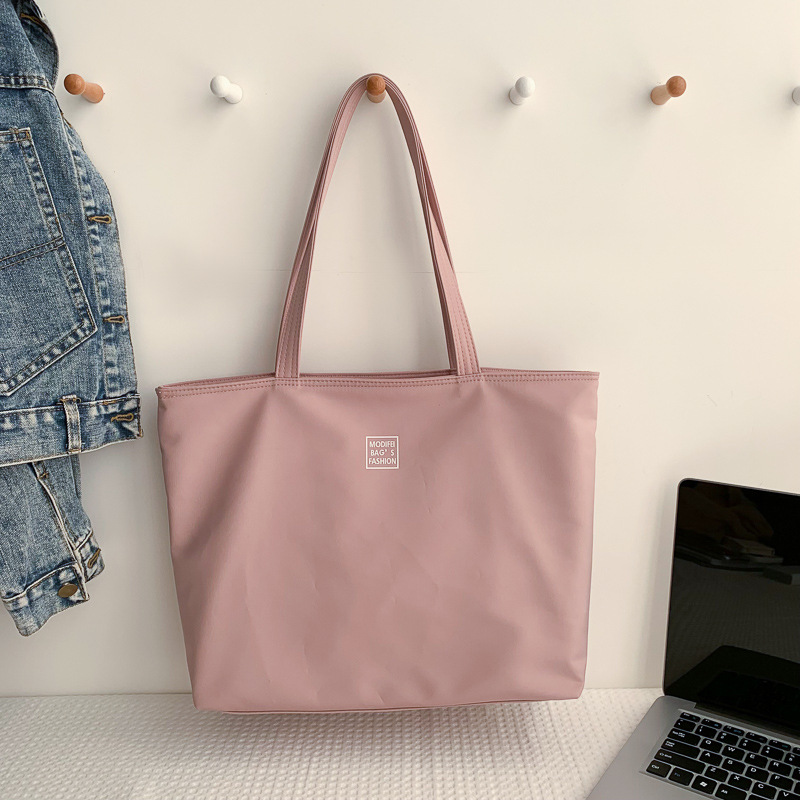 Large-capacity, simple women's bags, canvas handbags, large bags, trendy 2022 new style, elegant single-shoulder bags, tote bags undefined