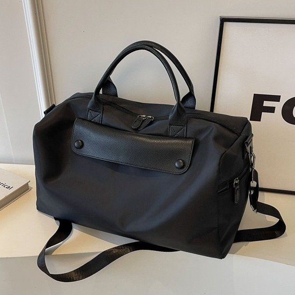 Korean-style crossbody fitness bag, water-resistant Oxford fabric luggage bag, lightweight short-distance business travel bag for women full image