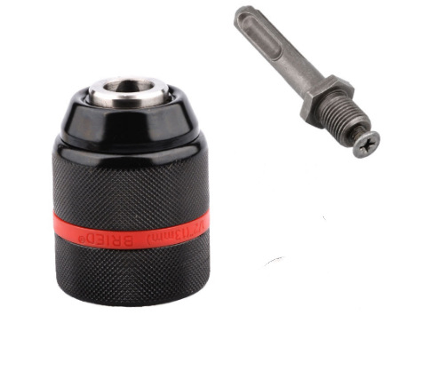 【 All-metal version 】 13mm hand-tightened self-locking chuck, impact electric hammer wrench, convertible round hexagonal handle undefined