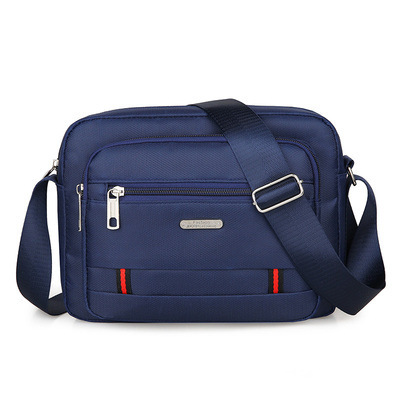 Nylon men's bag, single-shoulder bag, sporty business crossbody bag, waterproof large-capacity men's backpack, trendy men's crossbody bag, casual bag undefined