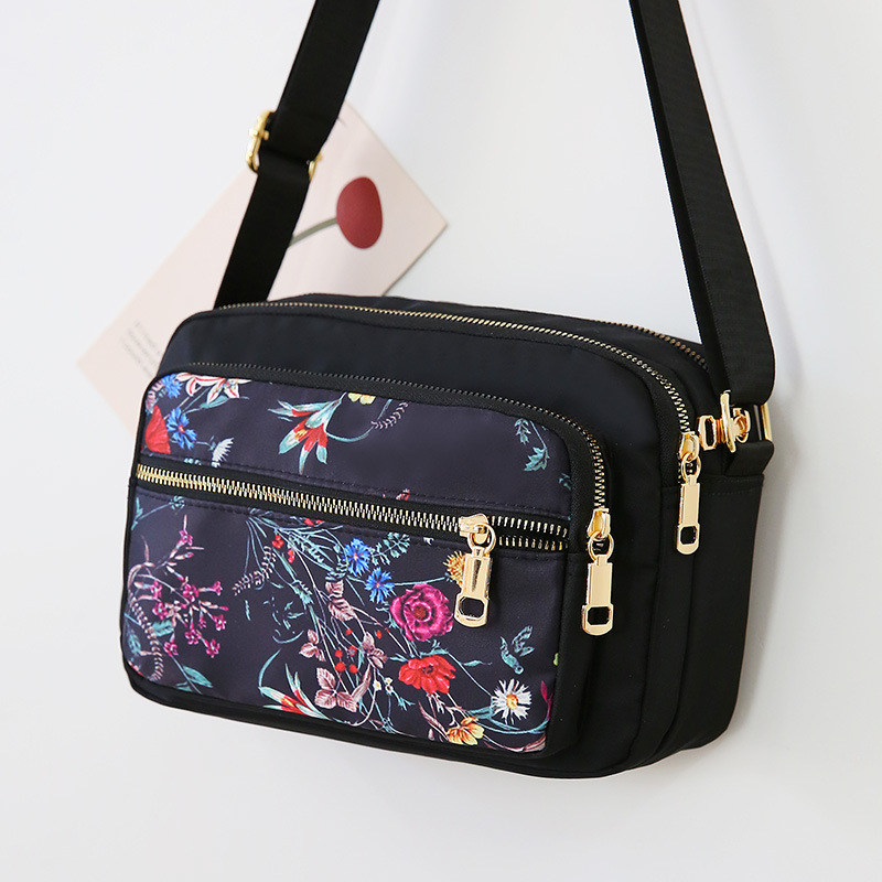 Single-shoulder crossbody bag, nylon fabric, middle-aged and elderly mommy bag, backpack, canvas bag, women's bag, large capacity for setting up a stall and making dumplings undefined