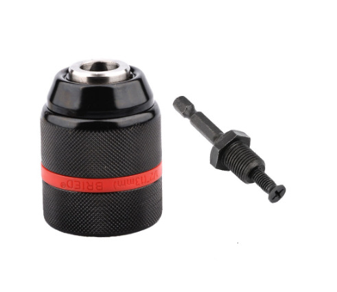 【 All-metal version 】 13mm hand-tightened self-locking chuck, impact electric hammer wrench, convertible round hexagonal handle undefined