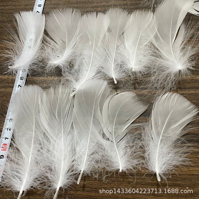 鹅毛/波波球填充/翅膀装饰/中飘羽毛细节图