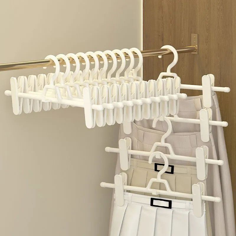 Five-piece invisible trouser clips for home use, pants and skirts storage, anti-slip pants drying Specification image
