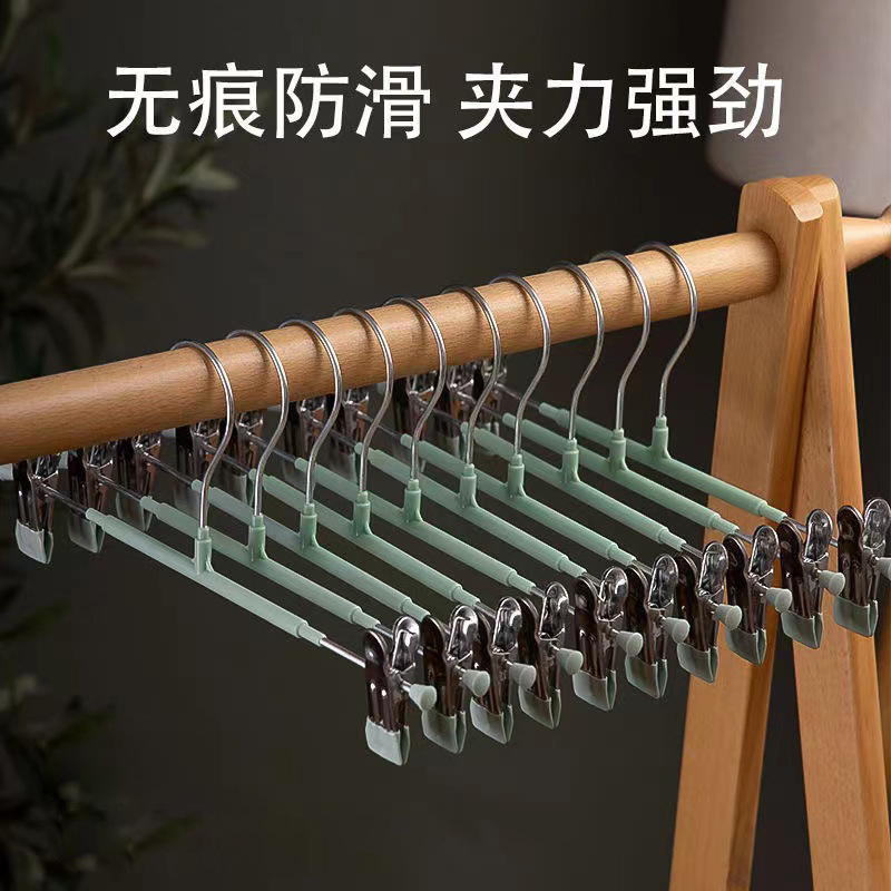 塑料裤夹家用防滑无痕干湿两用内衣夹多功能可伸缩裤架衣架详情图10
