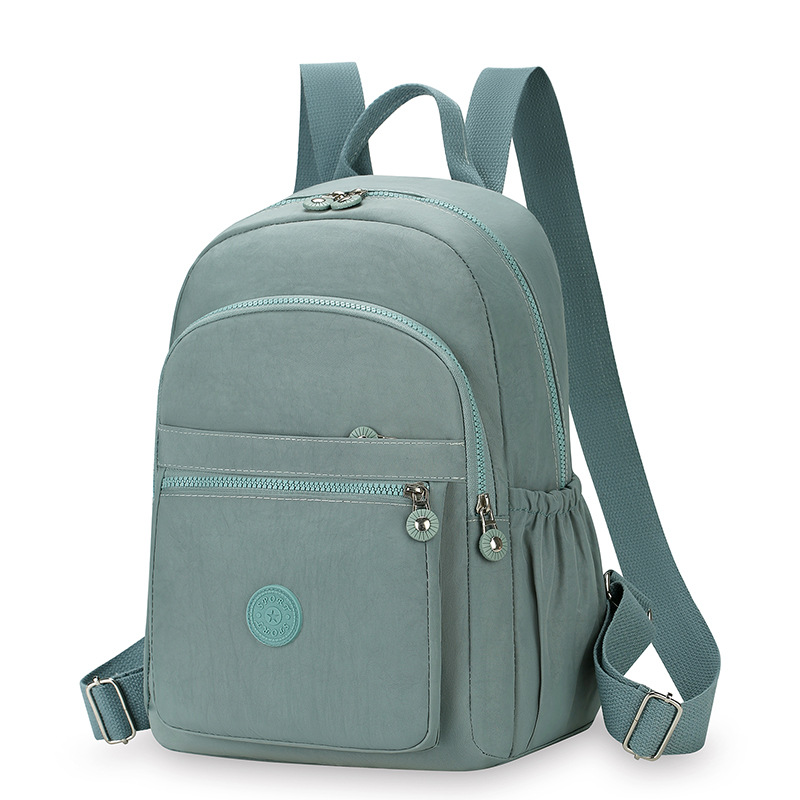 Wholesale of cross-border water-washed fabric backpacks, retro and simple backpacks, large-capacity casual travel bags, and foreign trade school bags undefined