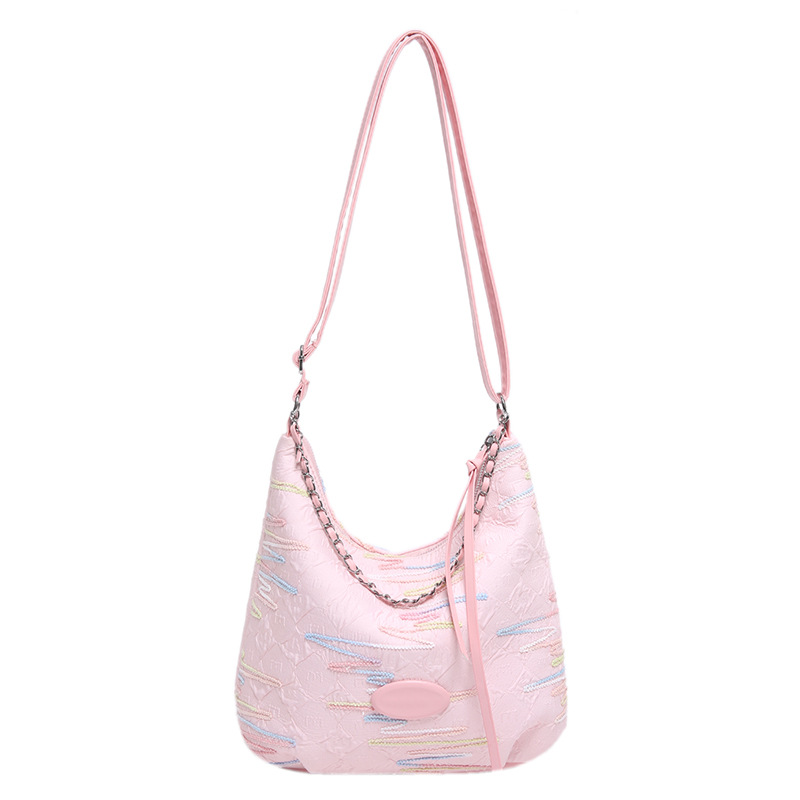 2024 New women's bag: Fashionable and versatile single-shoulder crossbody bag, large-capacity casual canvas bag, student commuting bag for classes undefined