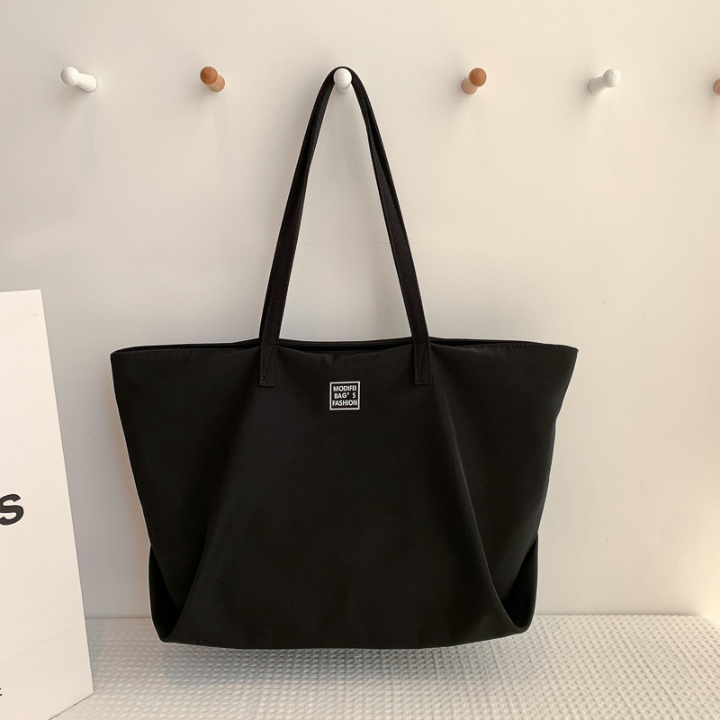 Korean style ins simple large-capacity Oxford cloth bag, class commuting bag, tote bag, canvas hand bag, shoulder bag, women's bag undefined