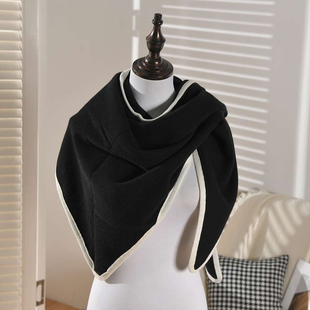 الشعور، الخريف جو تلك الحاشية الثلاثي شال । الرجعية الغطاء دافئا كبيرة شال الوشاح Item Picture